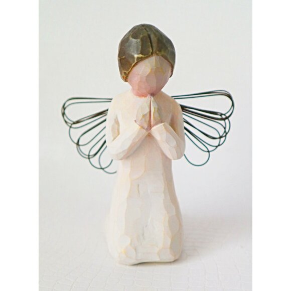 3 Willow Tree Figurines Angel & Praying Girl Sculpted Hand-Painted Figure - Picture 4 of 6